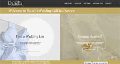 Desktop Screenshot of dalzellsweddings.com